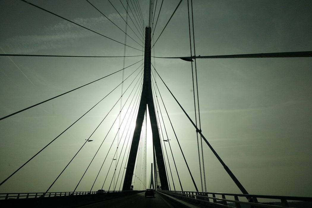 Fototapete Pont de Normandie Frankreich