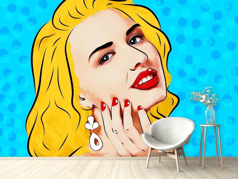 Wall Mural Pop Art Beauty