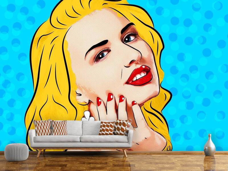 Wall Mural Pop Art Beauty