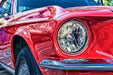 Fototapete Roter Oldtimer