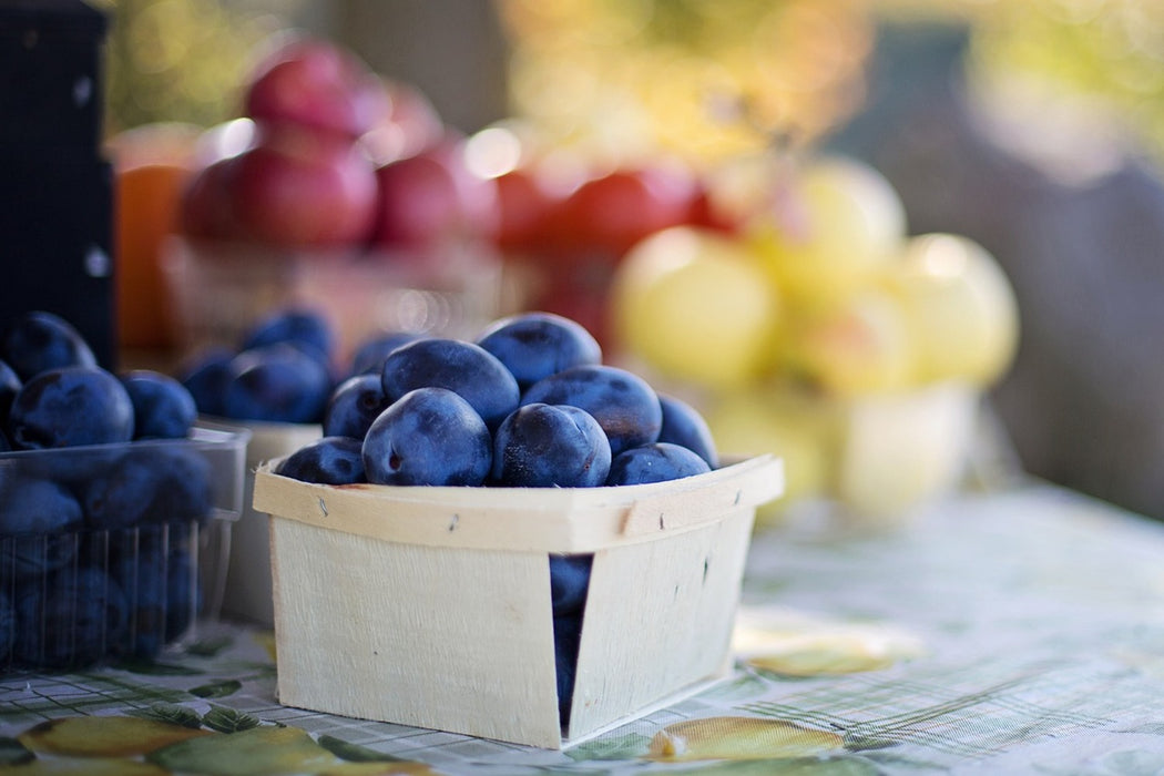 Fototapete Schalen mit Obst