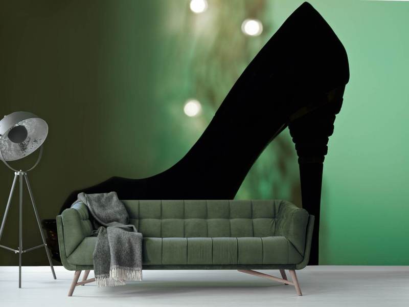 Fototapete Schwarzer High Heel