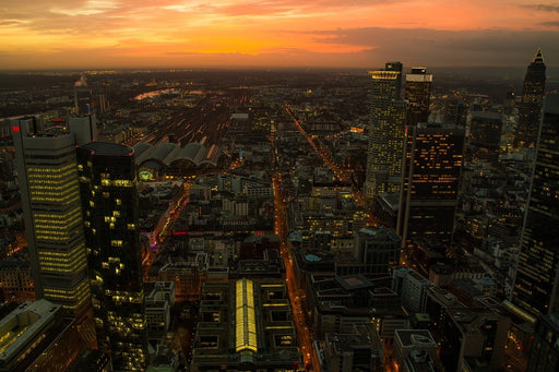 Fototapete Über den Dächern von Frankfurt