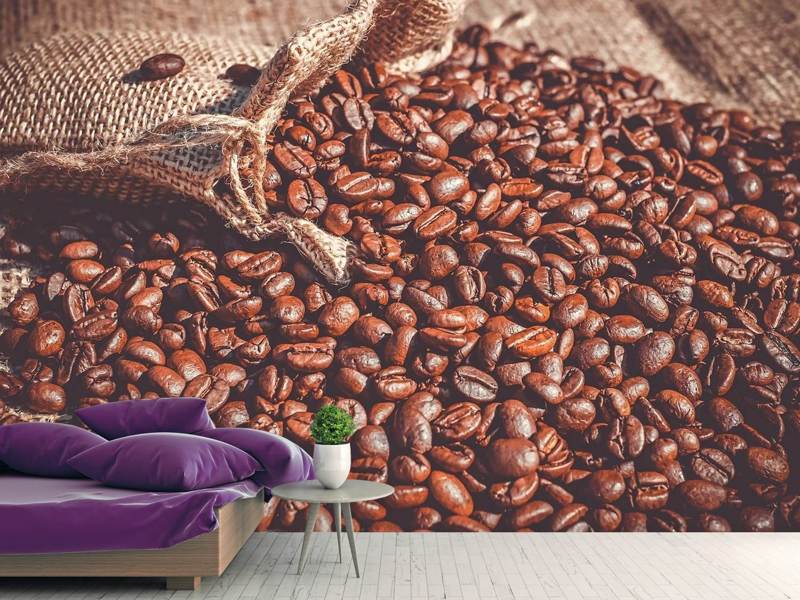 Wall Mural Many coffee beans