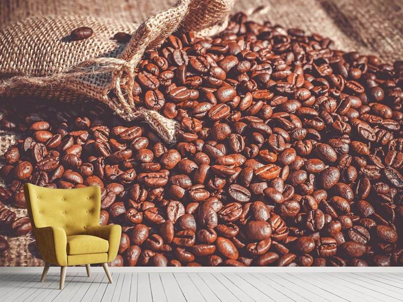 Wall Mural Many coffee beans