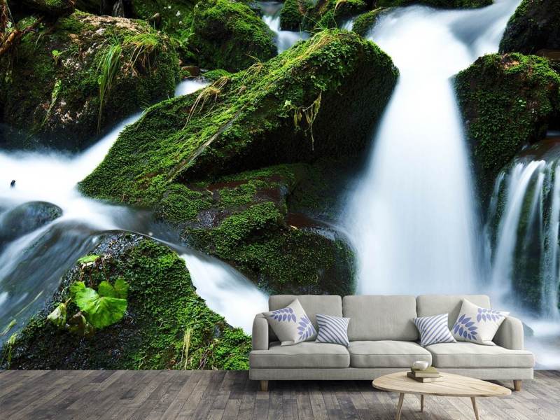 Wall Mural Wild waterfall