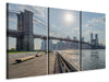 Leinwandbild 3-teilig Brooklyn Bridge