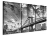 Leinwandbild 3-teilig Manhattan Bridge