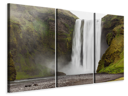 Leinwandbild 3-teilig Skogafoss