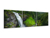 Panorama Leinwandbild 3-teilig Ausblick Wasserfall