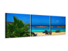 Panorama Leinwandbild 3-teilig Strand Liebe