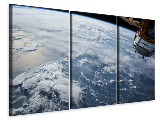 Leinwandbild 3-teilig Satelliten Bild