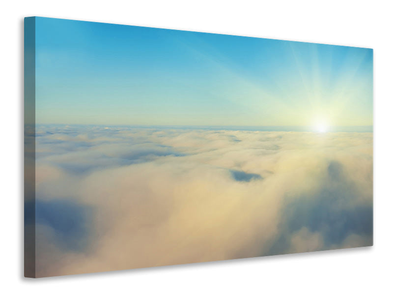 Leinwandbild Dämmerung über den Wolken