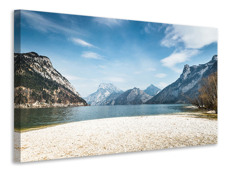 Leinwandbild Der idyllische Bergsee