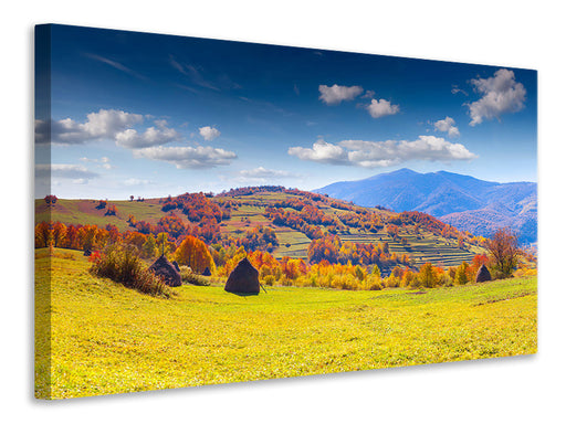 Leinwandbild Herbstliche Berglandschaft