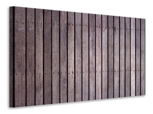 Leinwandbild Holzwand