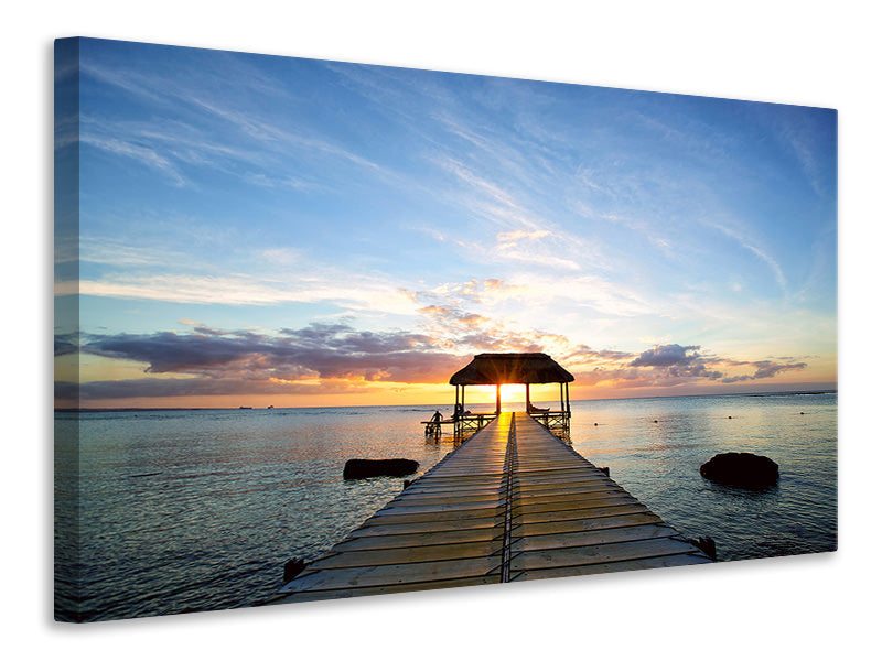 Leinwandbild Romantik auf Mauritius