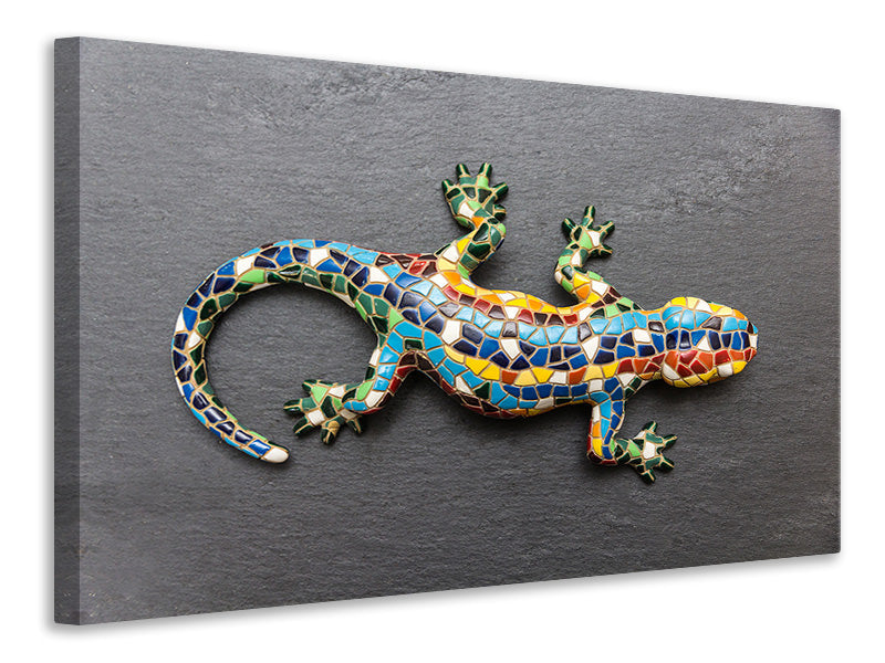 Leinwandbild Bunter Gecko