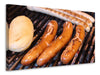 Leinwandbild Gegrillte Wurst