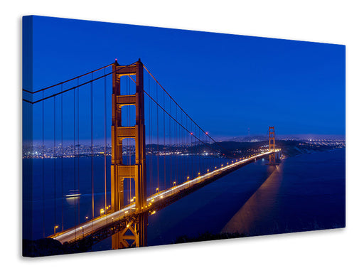 Leinwandbild Golden Gate bei Nacht