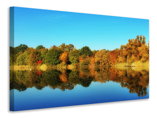 Leinwandbild Herbst Spiegelungen