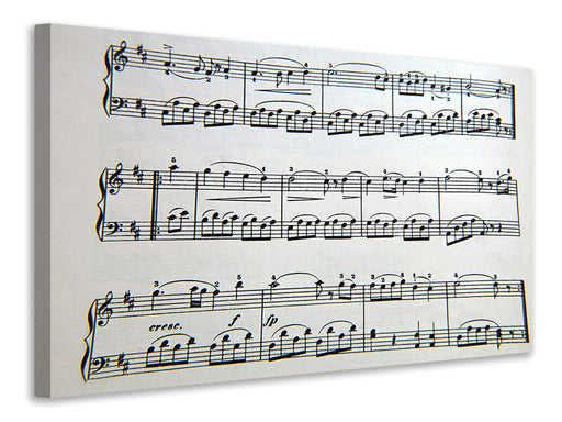 Leinwandbild Musik Noten