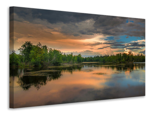 Leinwandbild Mystischer See