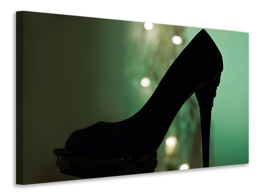 Leinwandbild Schwarzer High Heel