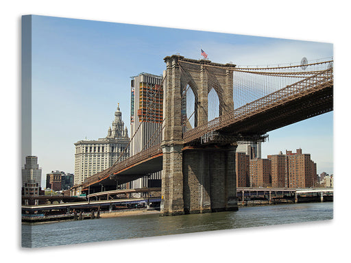 Leinwandbild Unter der Brooklyn Bridge