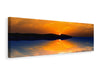 Leinwandbild Panorama Fantastische Abendstimmung