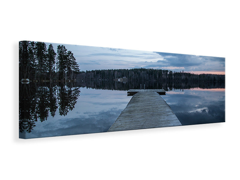 Leinwandbild Panorama Zum anderen Ufer