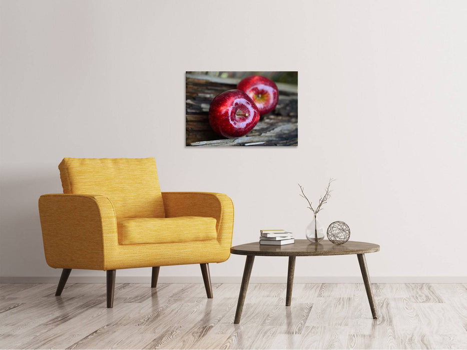 Canvas print 2 apples