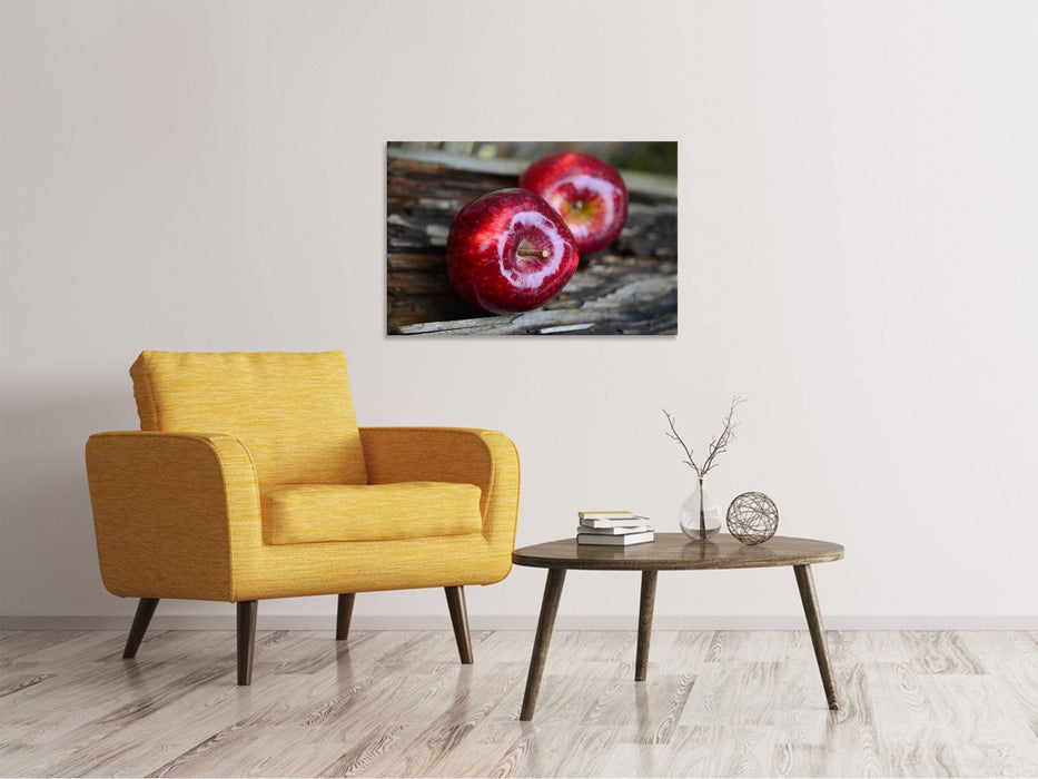 Canvas print 2 apples