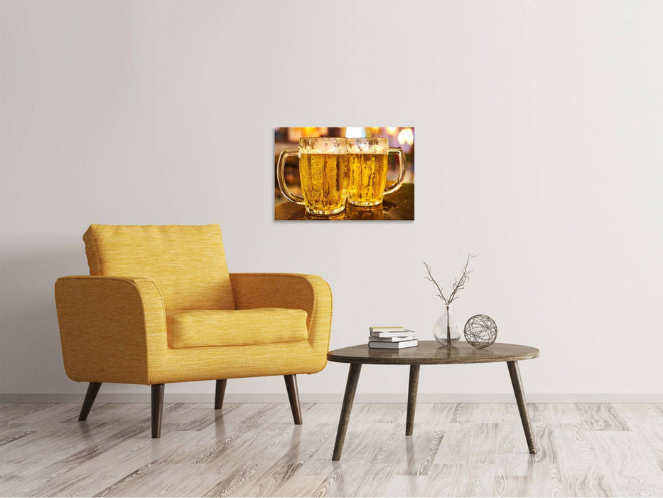 Tableaux sur toile 2 verres à bière