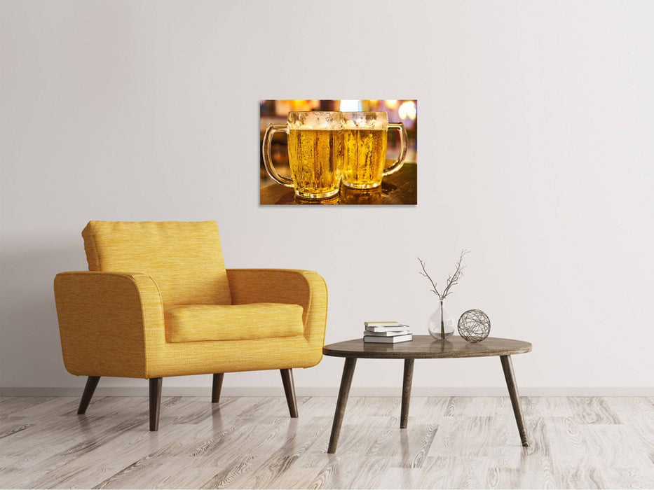 Tableaux sur toile 2 verres à bière