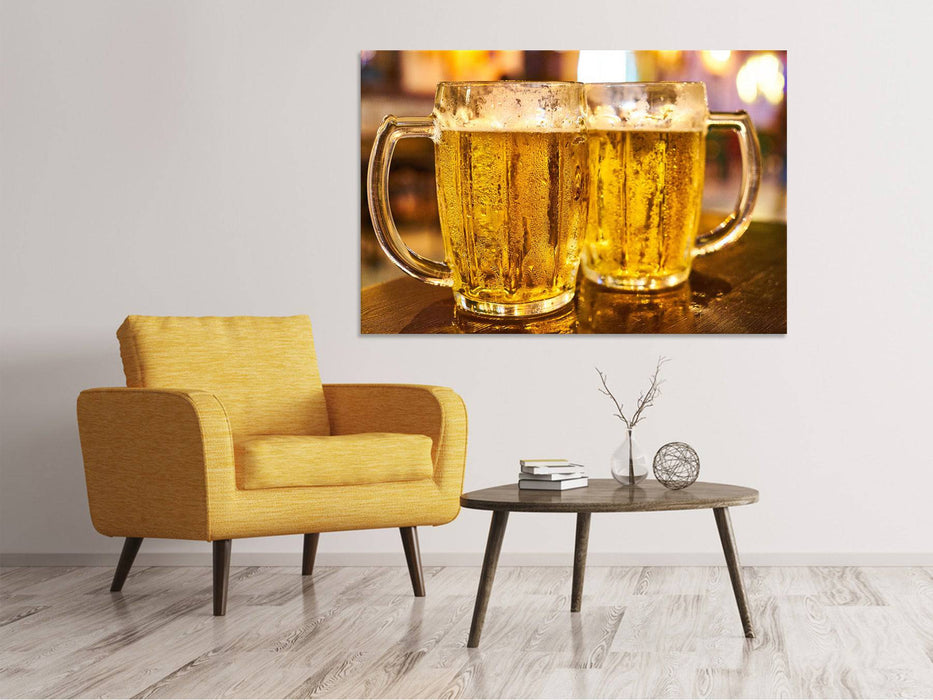 Tableaux sur toile 2 verres à bière