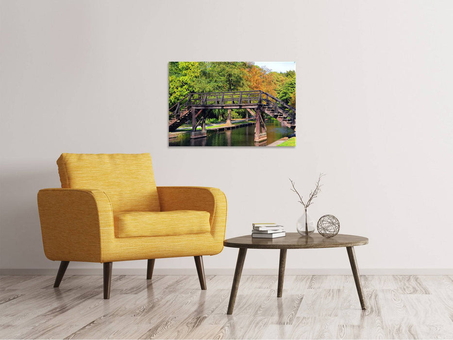 Tableaux sur toile Vieux pont en bois