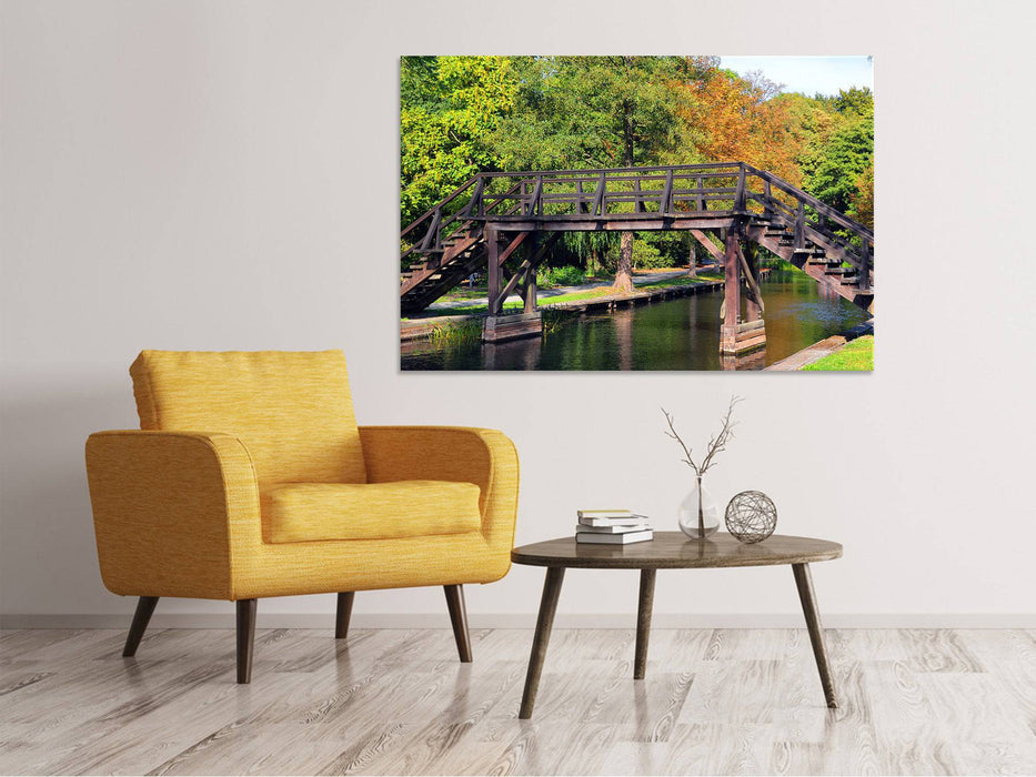 Tableaux sur toile Vieux pont en bois