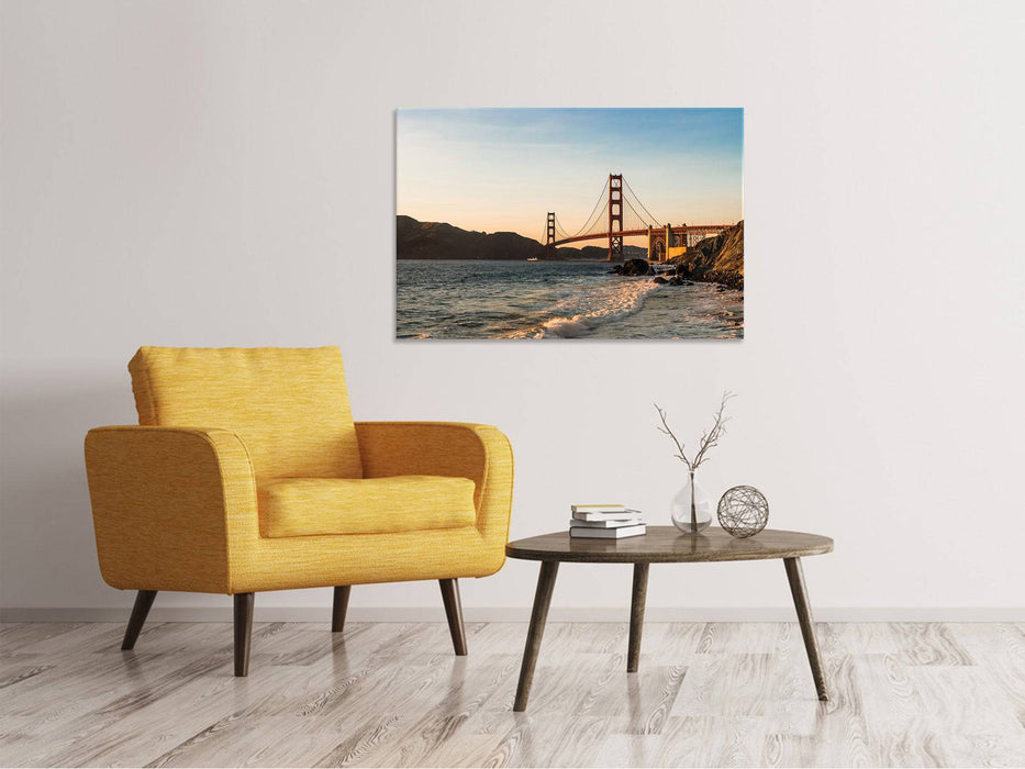 Tableau sur toile Au Golden Gate Bridge