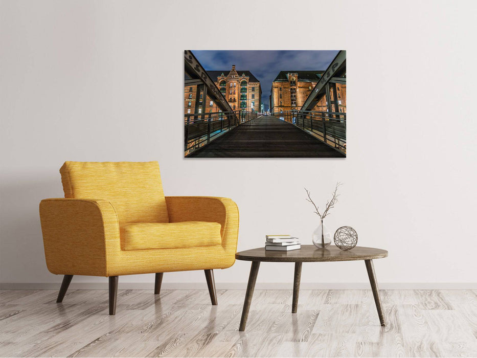 Canvas print On the long bridge