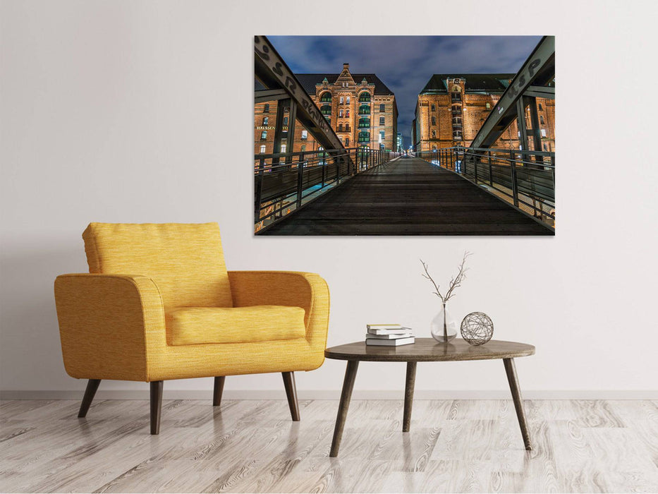 Canvas print On the long bridge