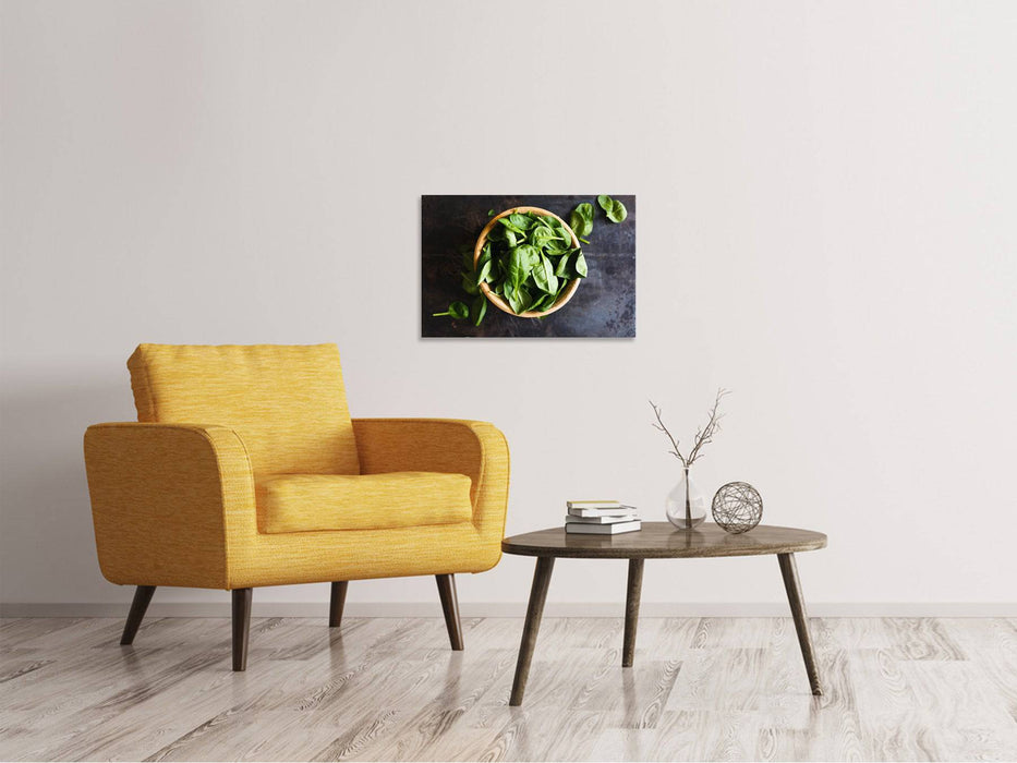 Canvas print Basil leaves