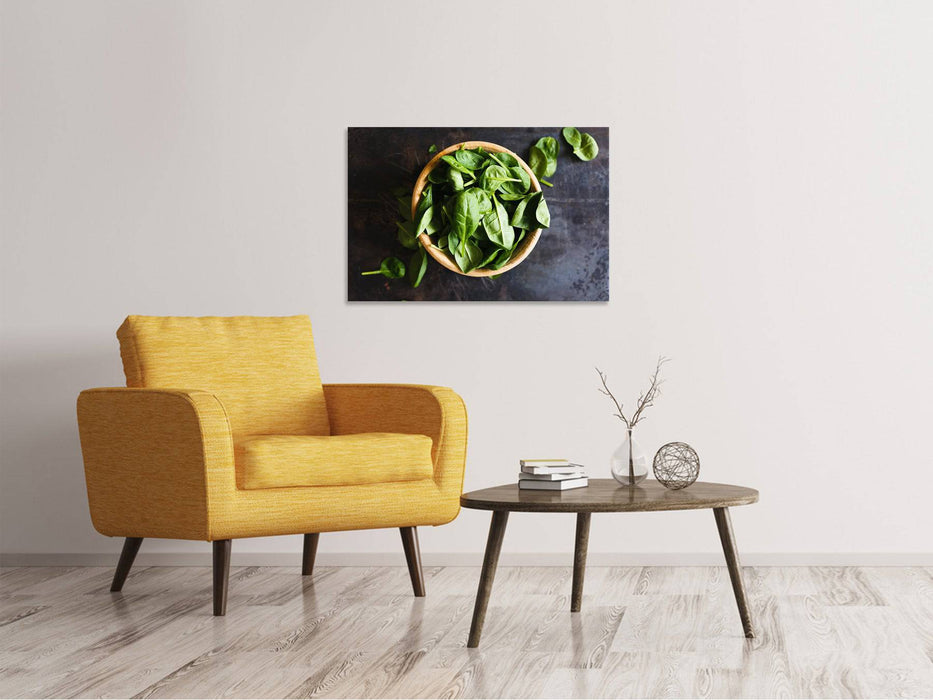 Canvas print Basil leaves