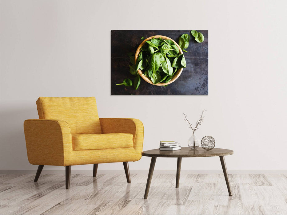 Canvas print Basil leaves