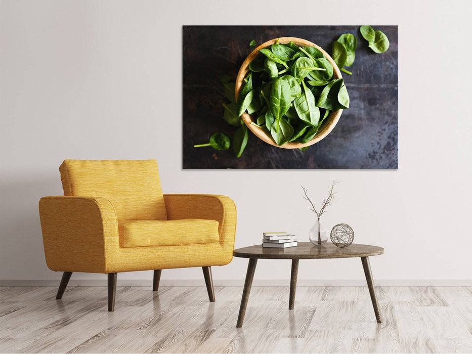 Canvas print Basil leaves