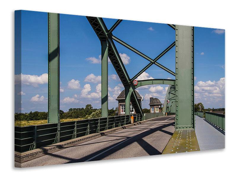 Canvas print Bridge in steel structure