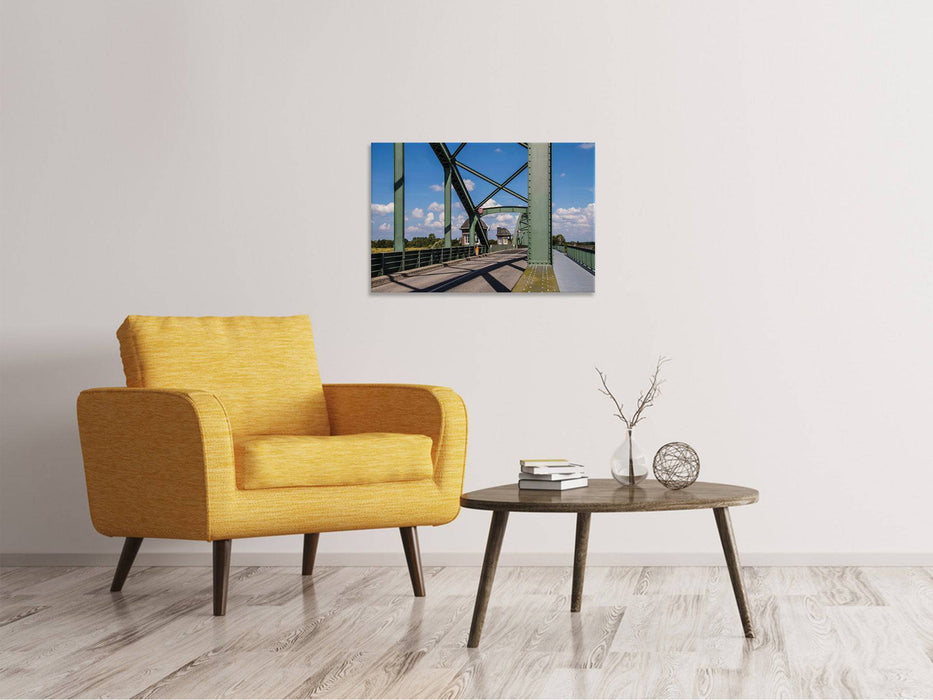 Canvas print Bridge in steel structure