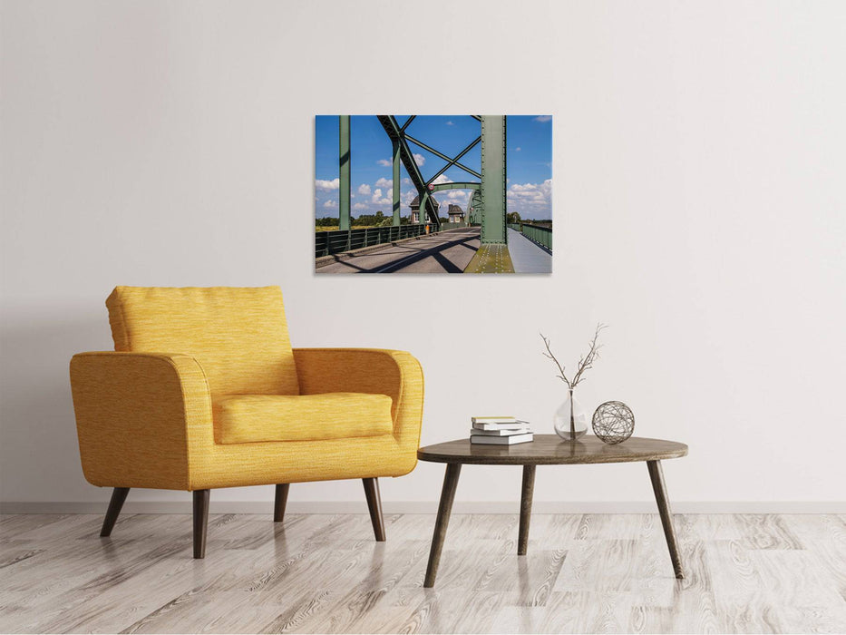 Canvas print Bridge in steel structure