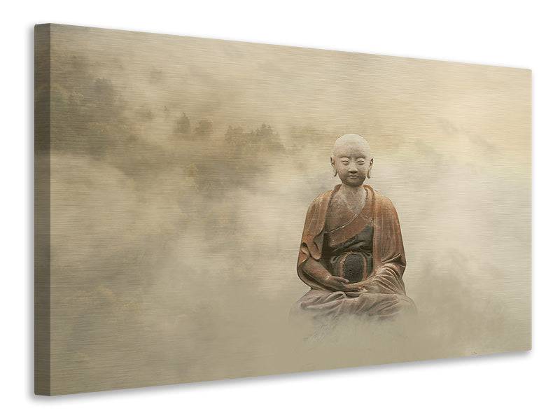 Canvas print Buddha in nebulous light