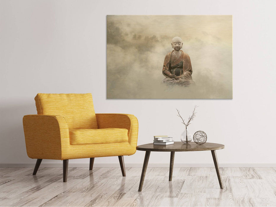 Canvas print Buddha in nebulous light